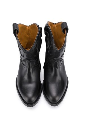 Black leather western ankle boots GALLUCCI KIDS | J30080AMAGZB37.